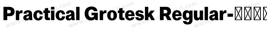 Practical Grotesk Regular字体转换